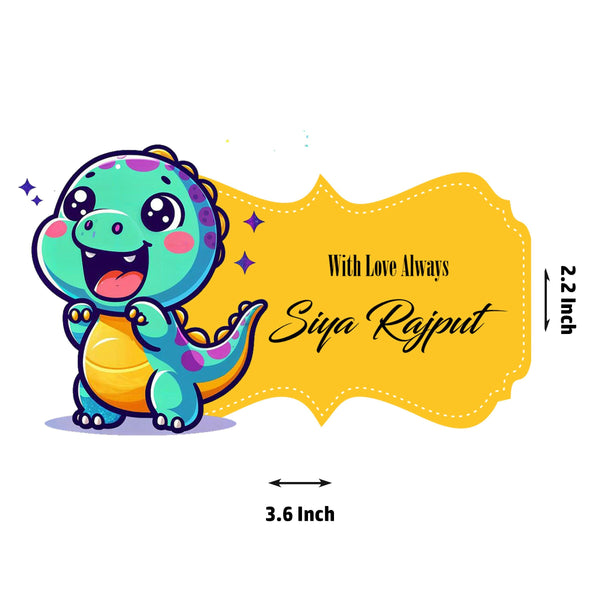 Die-Cut Gift Tags/Gift Labels - Dino Design