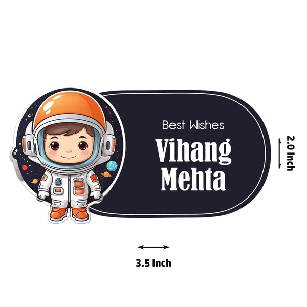 Die-Cut Gift Tags/Gift Labels - Space Boy Design