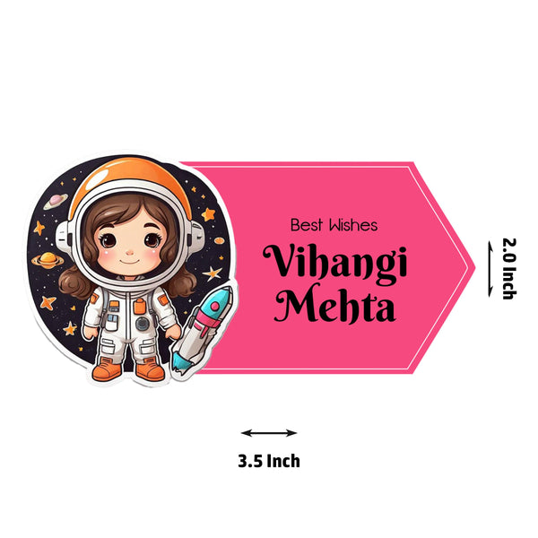 Die-Cut Gift Tags/Gift Labels - Galaxy Girl