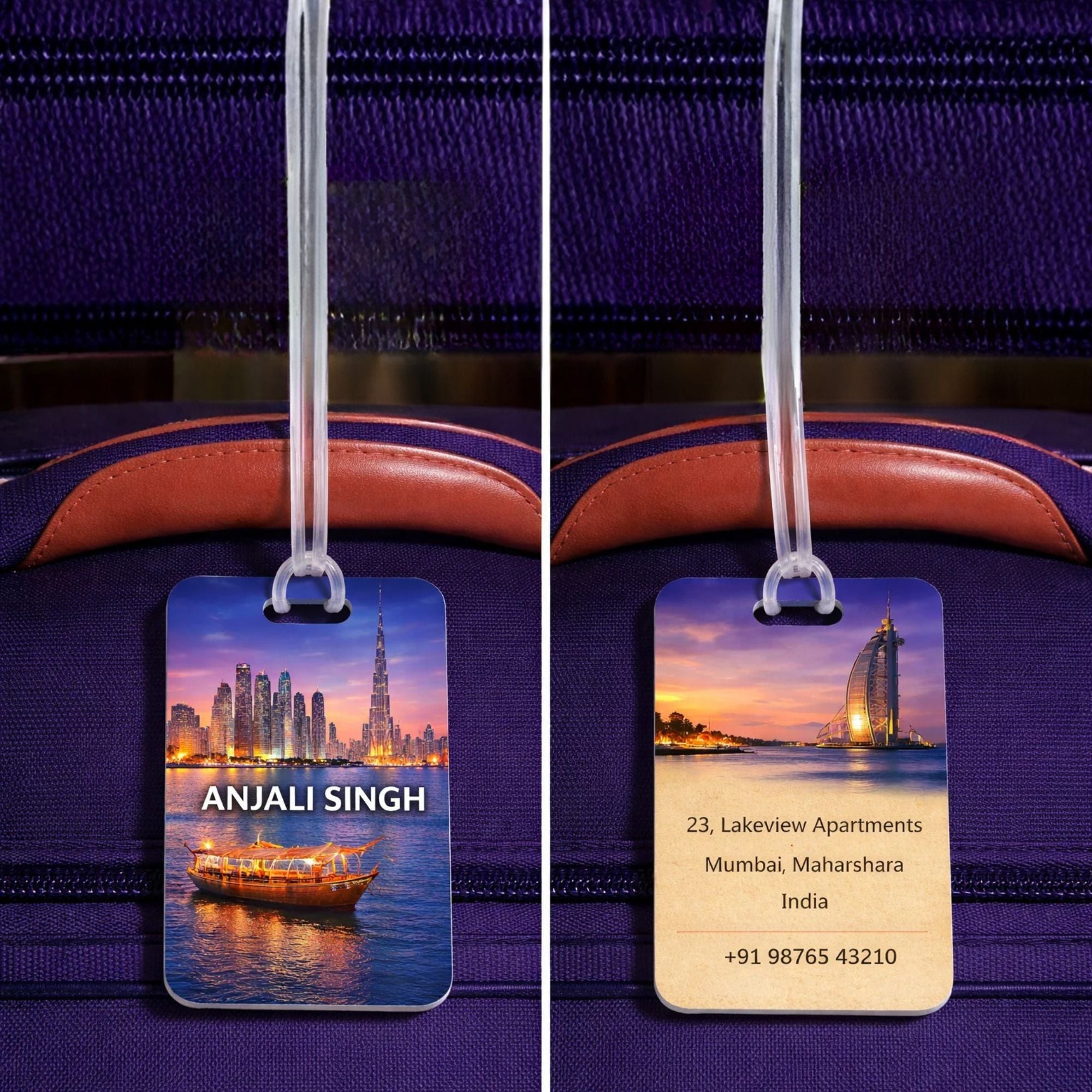 Personalised Luggage Tags - Dubai Design