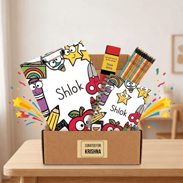 Smarty Pants Rakhi Gift Box - Examboard, Notebook & Doms Pencils - Chatterbox Labels-