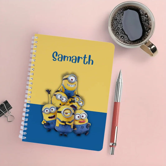 Personalised Notebook - A5 size - Minion - Chatterbox Labels - Notebook