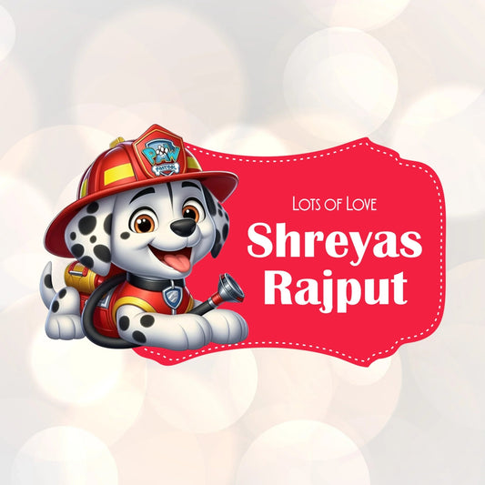 Die - Cut Gift Tags/Gift Labels - Paw Patrol Design - Chatterbox Labels - Gift Tags