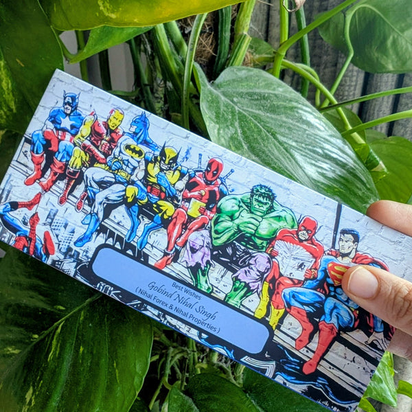 Personalised Money Envelopes - Superhero Wall Theme - Set of 20 - Chatterbox Labels - Envelopes