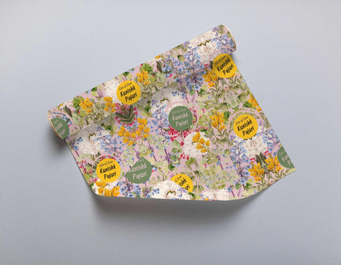 Personalised Gift Wrapping Paper - Bespoke Sunlit Meadow Chatterbox Labels