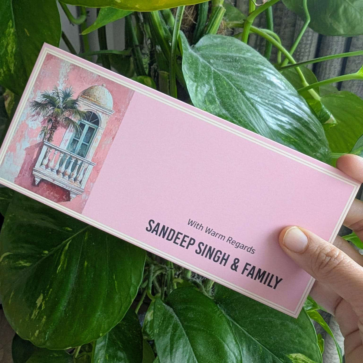 Personalised Money Envelopes - Gulaab Mahal Design - Chatterbox Labels - Envelopes
