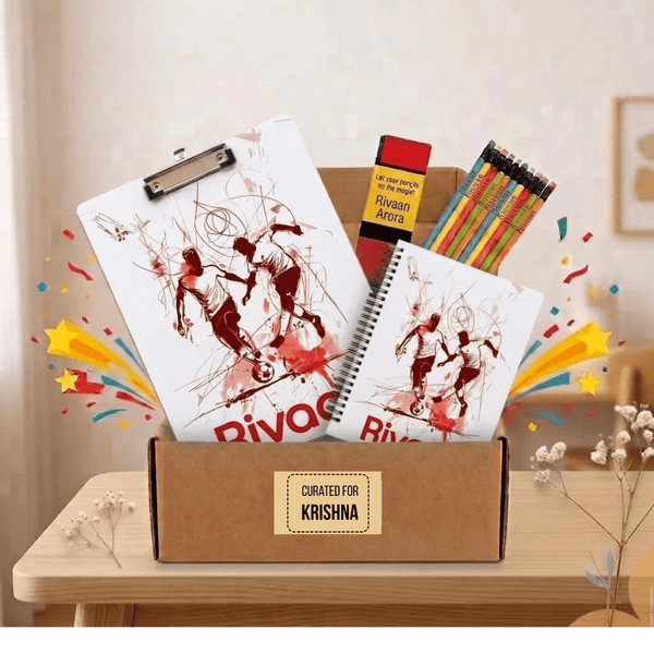 Smarty Pants Rakhi Gift Box - Examboard, Notebook & Doms Pencils - Chatterbox Labels-
