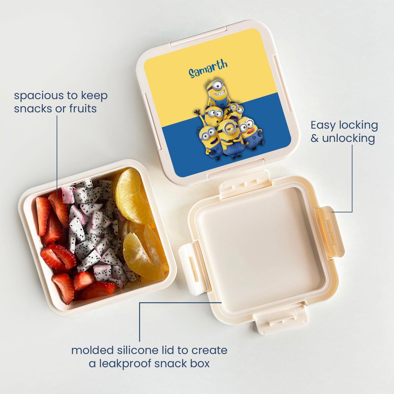 Custom Snack Box & Lunch Box for kids - Minion Design