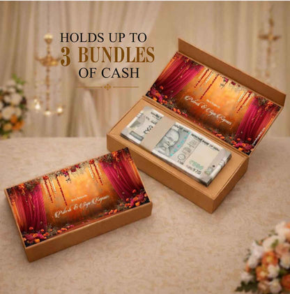 Personalised Shagun Cash Gift Box - Wedding Mandap
