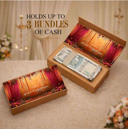 Personalised Shagun Cash Gift Box - Wedding Mandap