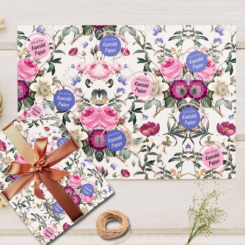 Custom Gift Wrapping Paper - Bespoke Wildflower Dream