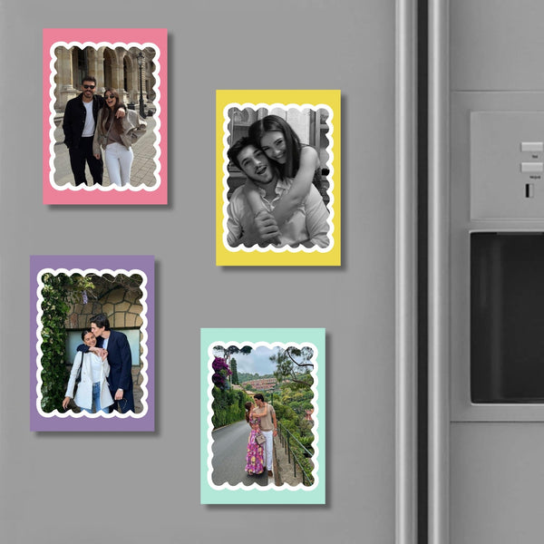 Personalised Photo Fridge Magnets (Set of 4) - Chatterbox Labels - Fridge Magnets