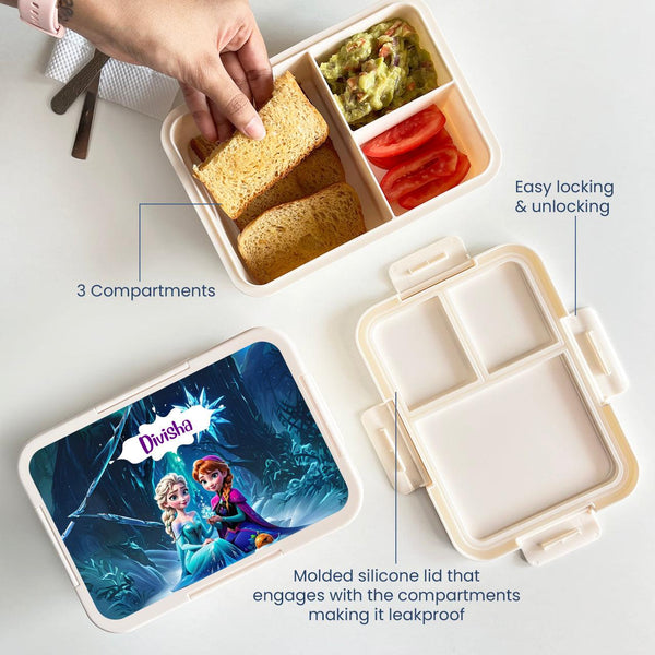 Custom Snack Box & Lunch Box for kids - Frozen Design