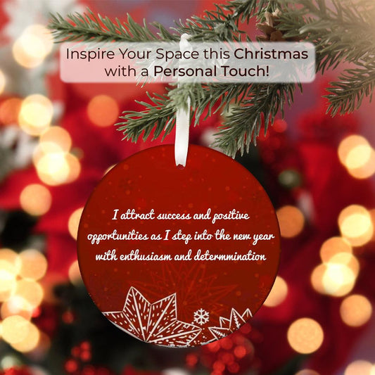 Personalized Manifesting Christmas Ornaments - Chatterbox Labels - Ornament