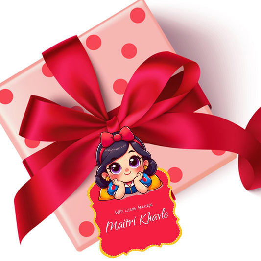 Die - Cut Gift Tags/Gift Labels - Snow White Design - Chatterbox Labels - Gift Tags
