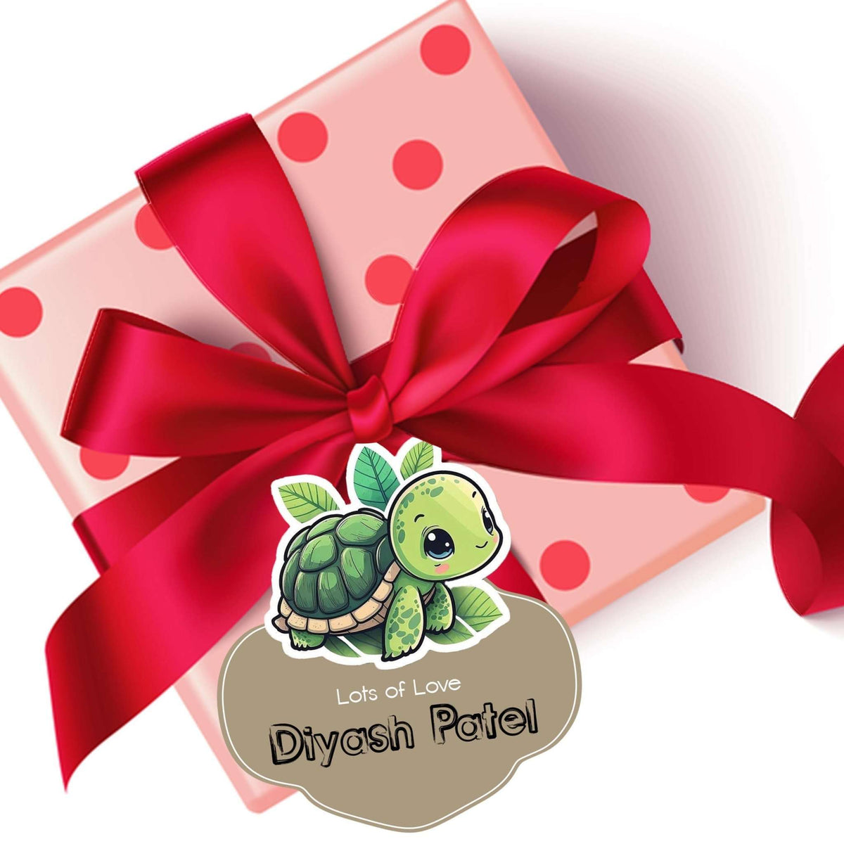 Die - Cut Gift Tags/Gift Labels - Turtle Treat - Chatterbox Labels - Gift Tags