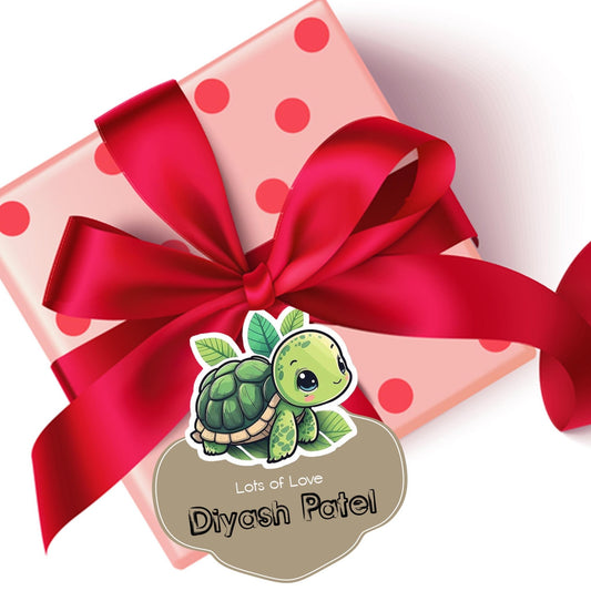 Die - Cut Gift Tags/Gift Labels - Turtle Treat - Chatterbox Labels - Gift Tags