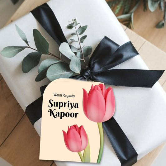 Die - Cut Gift Tags/Gift Labels - Tulip Bliss Design - Chatterbox Labels - Gift Tags