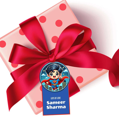 Die - Cut Gift Tags/Gift Labels - Superman Design - Chatterbox Labels - Gift Tags