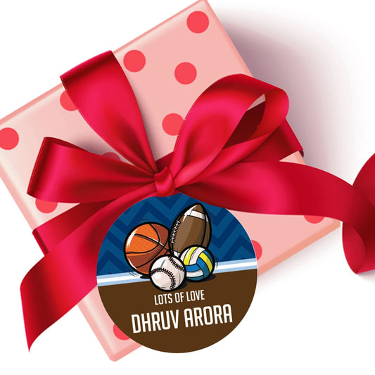 Die - Cut Gift Tags/Gift Labels - Sports Design - Chatterbox Labels - Gift Tags