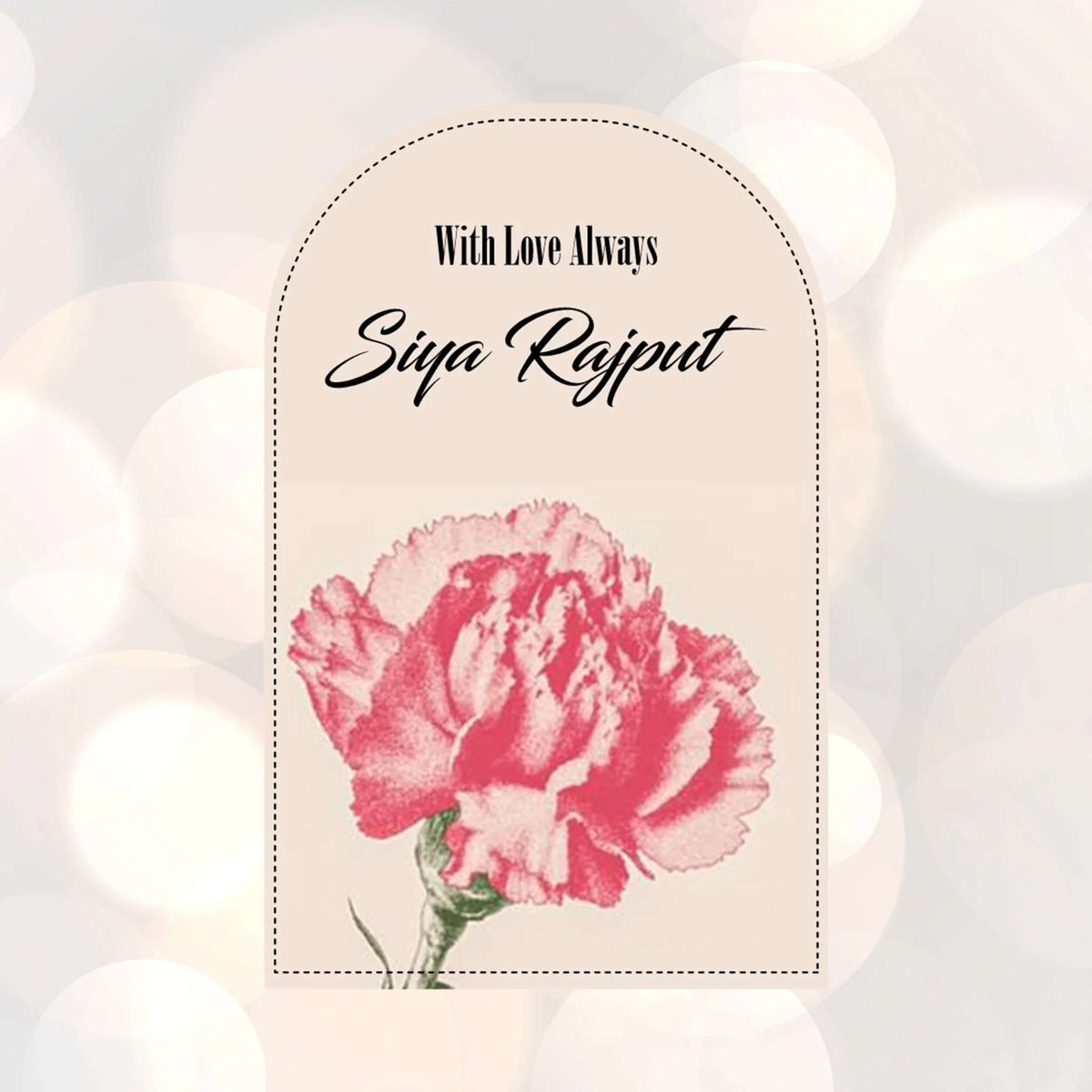 Die - Cut Gift Tags/Gift Labels - Chic Carnation Design - Chatterbox Labels - Gift Tags