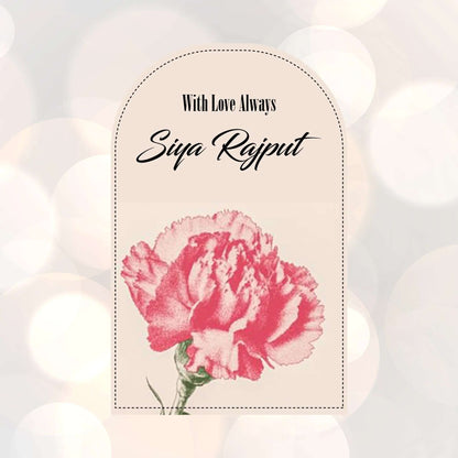 Die - Cut Gift Tags/Gift Labels - Chic Carnation Design - Chatterbox Labels - Gift Tags
