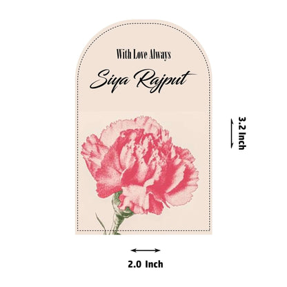 Die - Cut Gift Tags/Gift Labels - Chic Carnation Design - Chatterbox Labels - Gift Tags