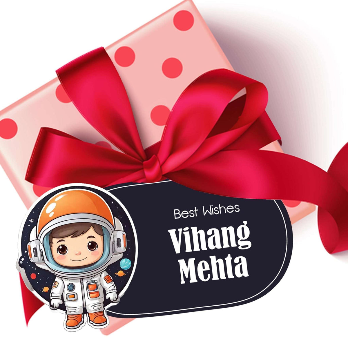 Die - Cut Gift Tags/Gift Labels - Space Boy Design - Chatterbox Labels - Gift Tags