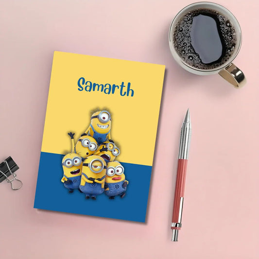 Personalised Notebook - A5 size - Minion - Chatterbox Labels - Notebook