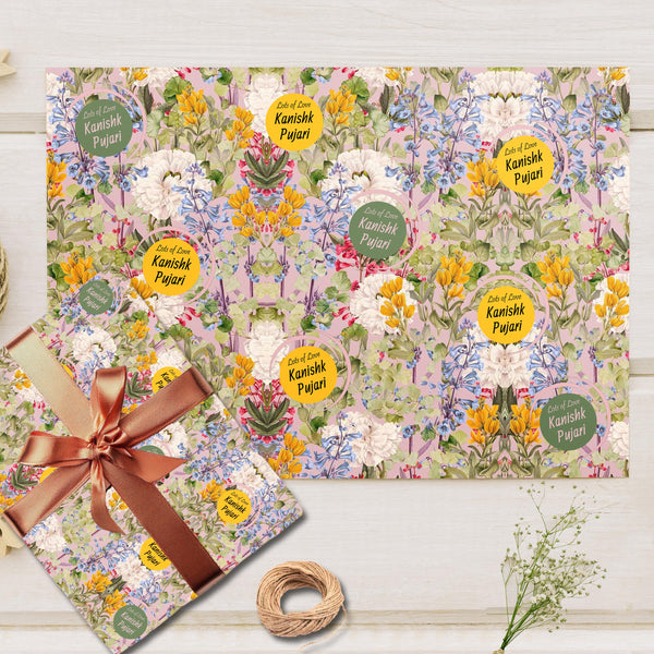 Custom Gift Wrapping Paper - Bespoke Sunlit Meadow
