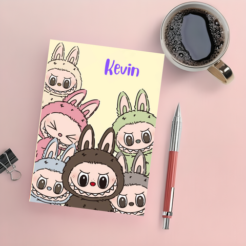 Personalised Notebook - A5 size - Labubu Design