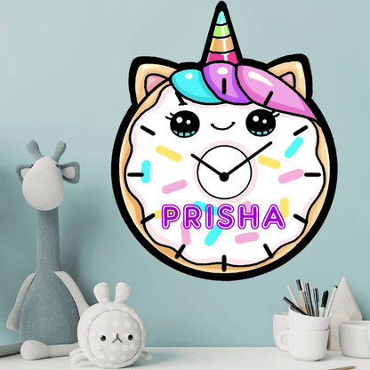 Personalised Acrylic Wall Clock - Uniclock Theme - Chatterbox Labels - Wall Clock