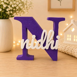 Personalised 3D Printed Name Stand for Branding & Gifting