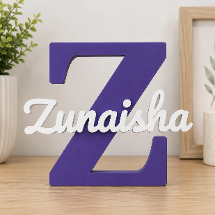 Personalised 3D Printed Name Stand for Branding & Gifting
