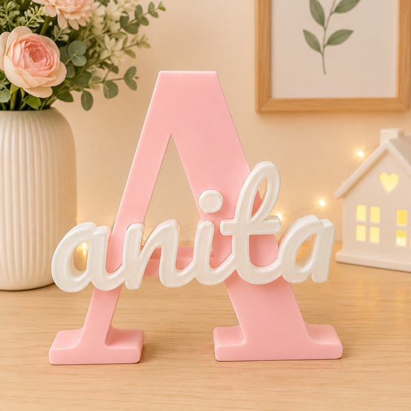 Personalised 3D Printed Name Stand for Branding & Gifting