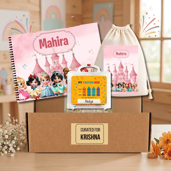 Little Artist Gift Box - Drawing Book, Crayon Box & Drawstring Bag - Chatterbox Labels-