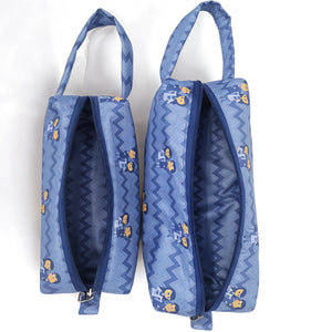 Personalised Twin Pouch Set - Chatterbox Labels - Travel Pouch