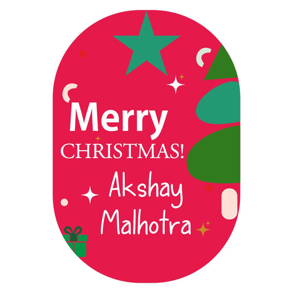 Custom Shape Christmas Gift Tags/Gift Labels - Holiday Cheer - Chatterbox Labels - Gift Tags