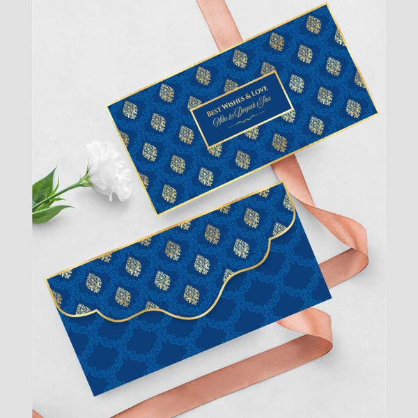 Luxe Money Envelopes - Opulent Blue & Gold - Set of 20 - Chatterbox Labels - Luxe Envelopes