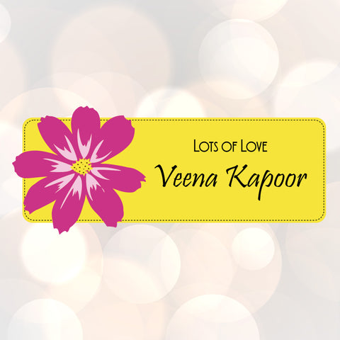 Die-Cut Gift Tags/Gift Labels - Blush Blossom Design