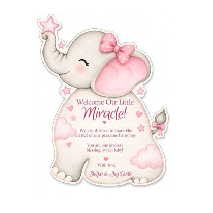 Birth Announcement Gift Tags & Gift Labels Sweetest Arrival Design
