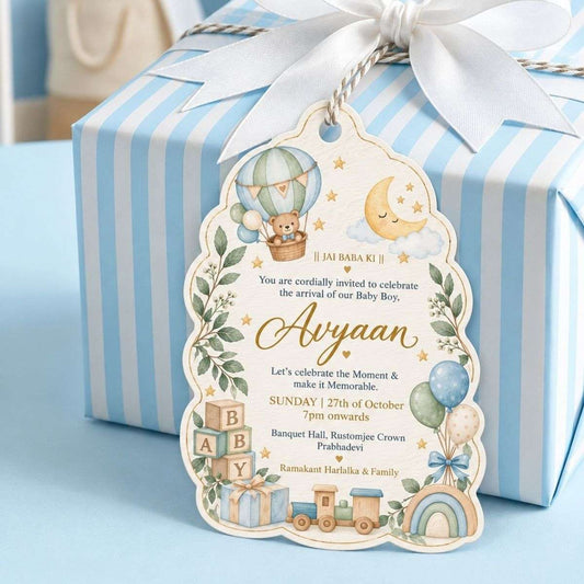 Birth Announcement Gift Tags & Gift Labels Little Sky Design