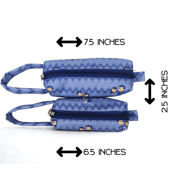 Personalised Twin Pouch Set - Chatterbox Labels - Travel Pouch