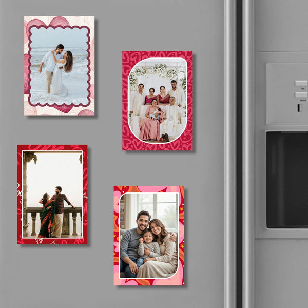 Personalised Photo Fridge Magnets (Set of 4) - Chatterbox Labels - Fridge Magnets