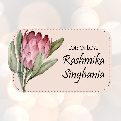 Die-Cut Gift Tags/Gift Labels - Floral Grace Design
