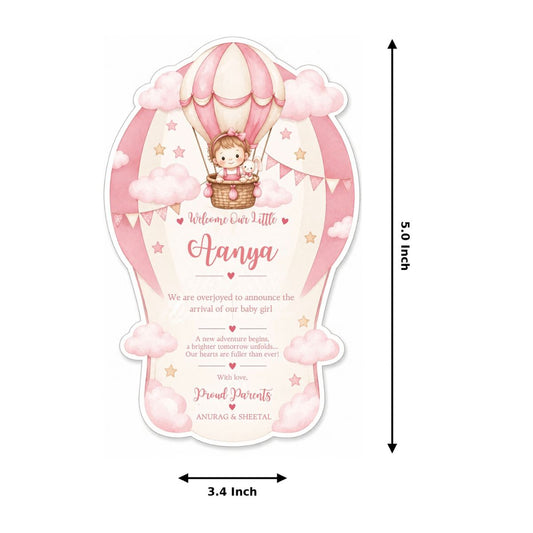 Birth Announcement Gift Tags & Gift Labels Hot-Air Balloon Design