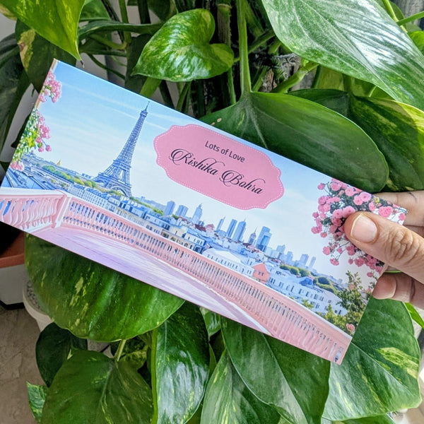 Personalised Money Envelopes - Paris Theme - Set of 20 - Chatterbox Labels - Envelopes