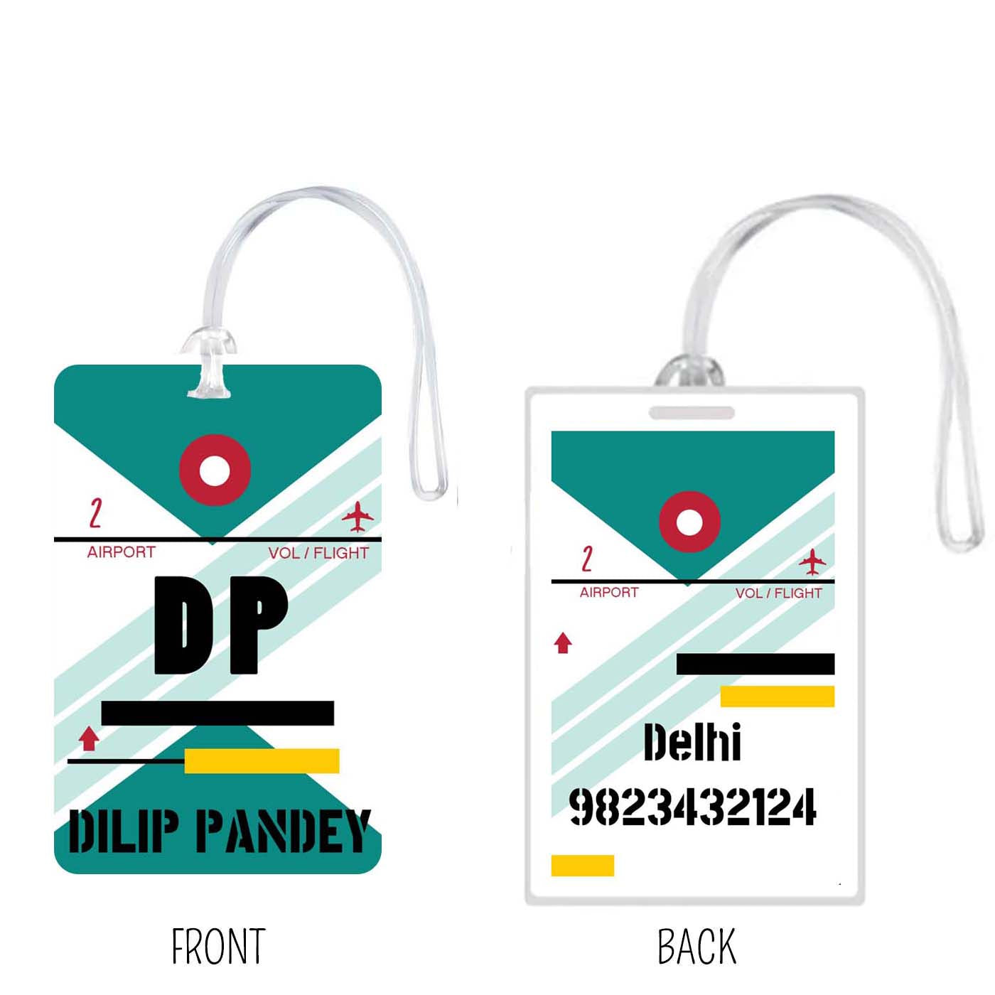 Luggage Tags Boarding Pass Design - Set of 5 Chatterbox Labels