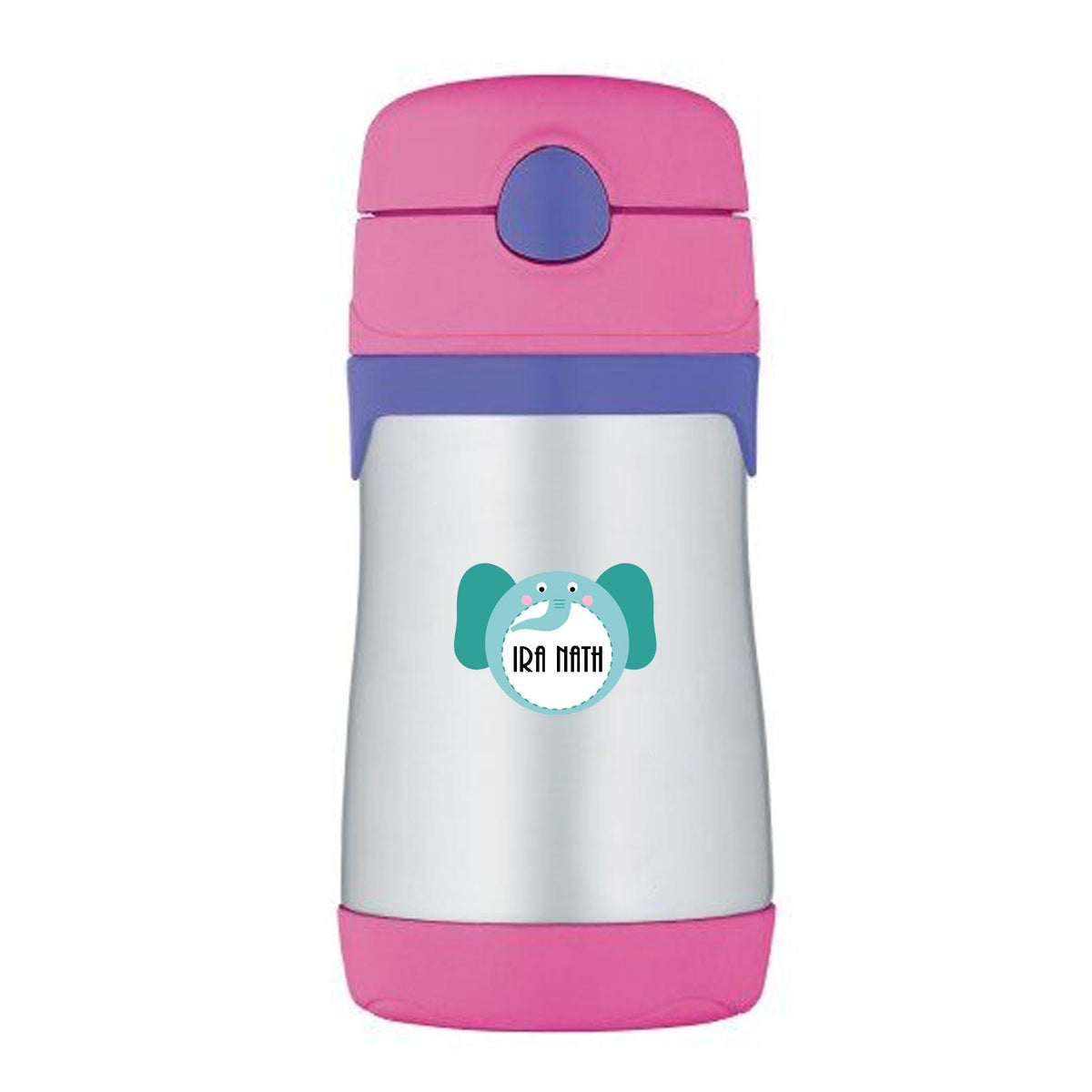 Waterproof Personalised Custom Shape Stickers- Elephant Face Shape - Set of 25 - Chatterbox Labels - Design Labels & Stickers
