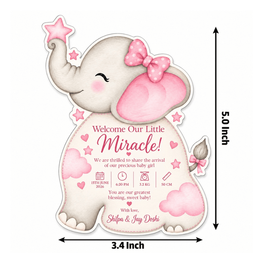 Birth Announcement Gift Tags & Gift Labels Sweetest Arrival Design
